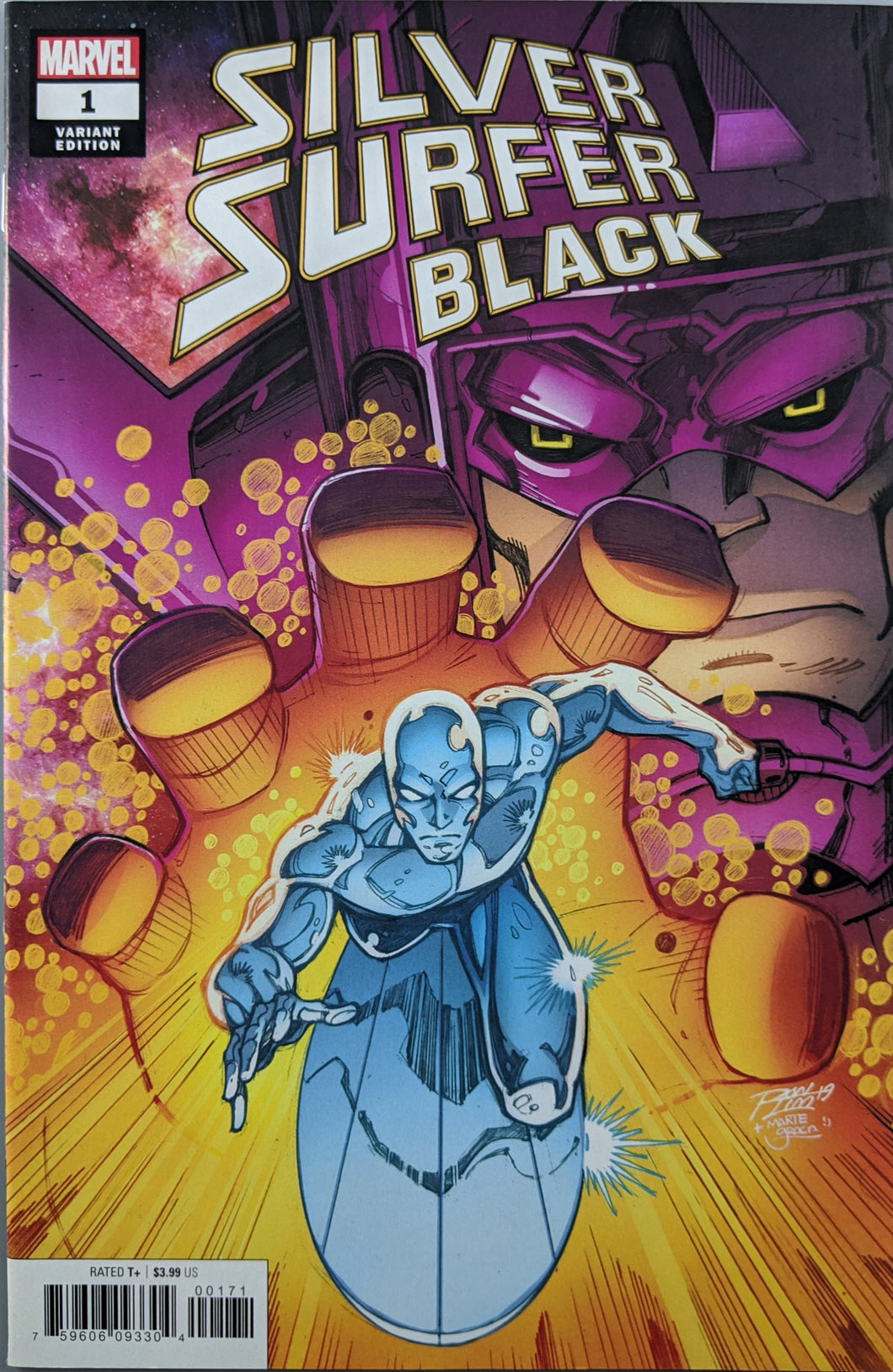 Silver Surfer: Black #1 Comic Book Cover Art Ron Lim