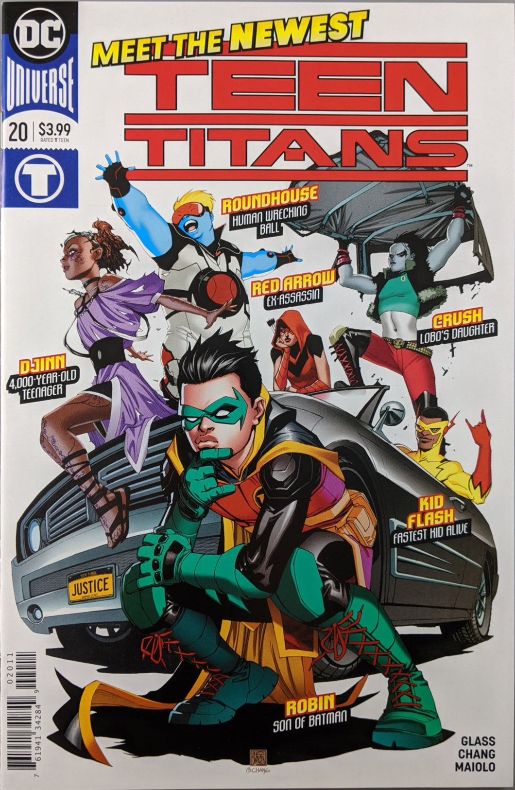 Teen Titans #20 Comic Book Cover Art