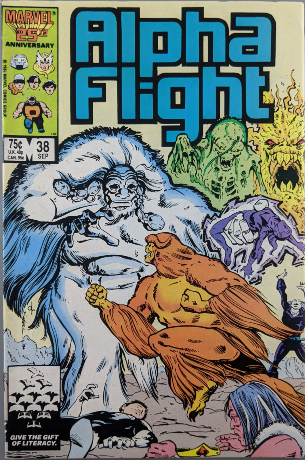 Alpha Flight #38 Comic Book Cover Art