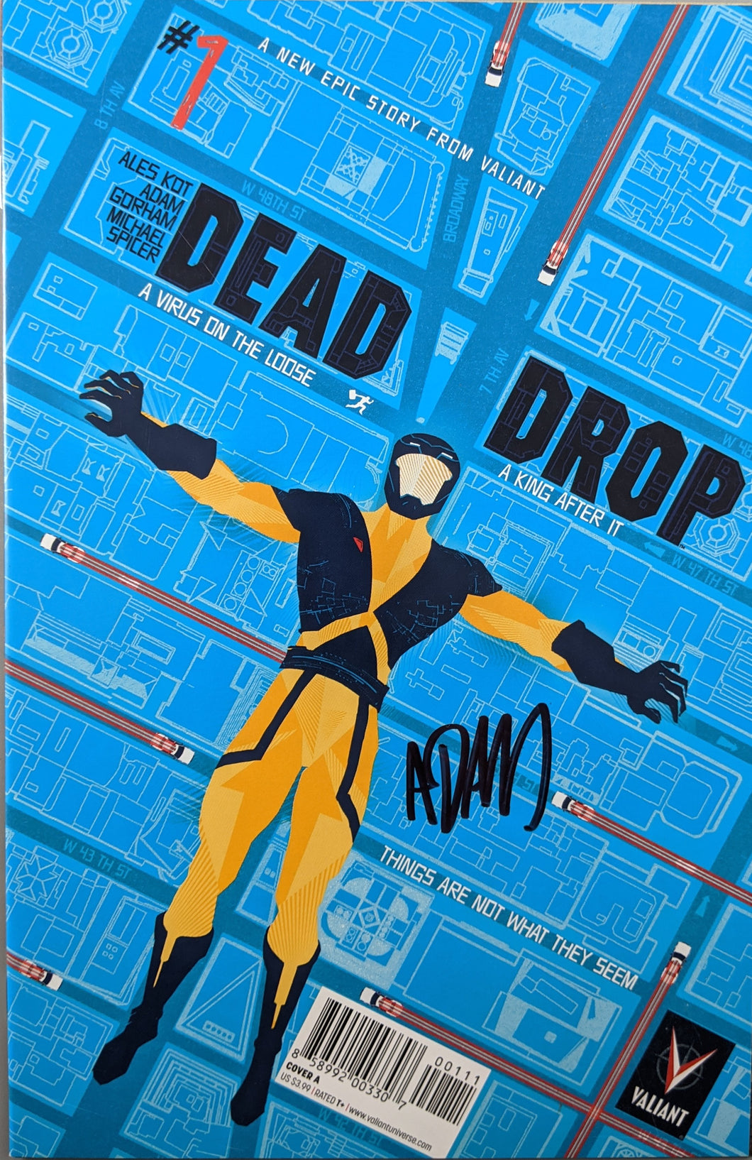 Dead Drop (2015) #1 Cover A SIGNED