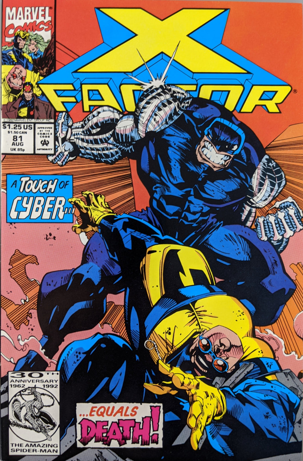 X-Factor #81 Comic Book Cover Art by Larry Stroman