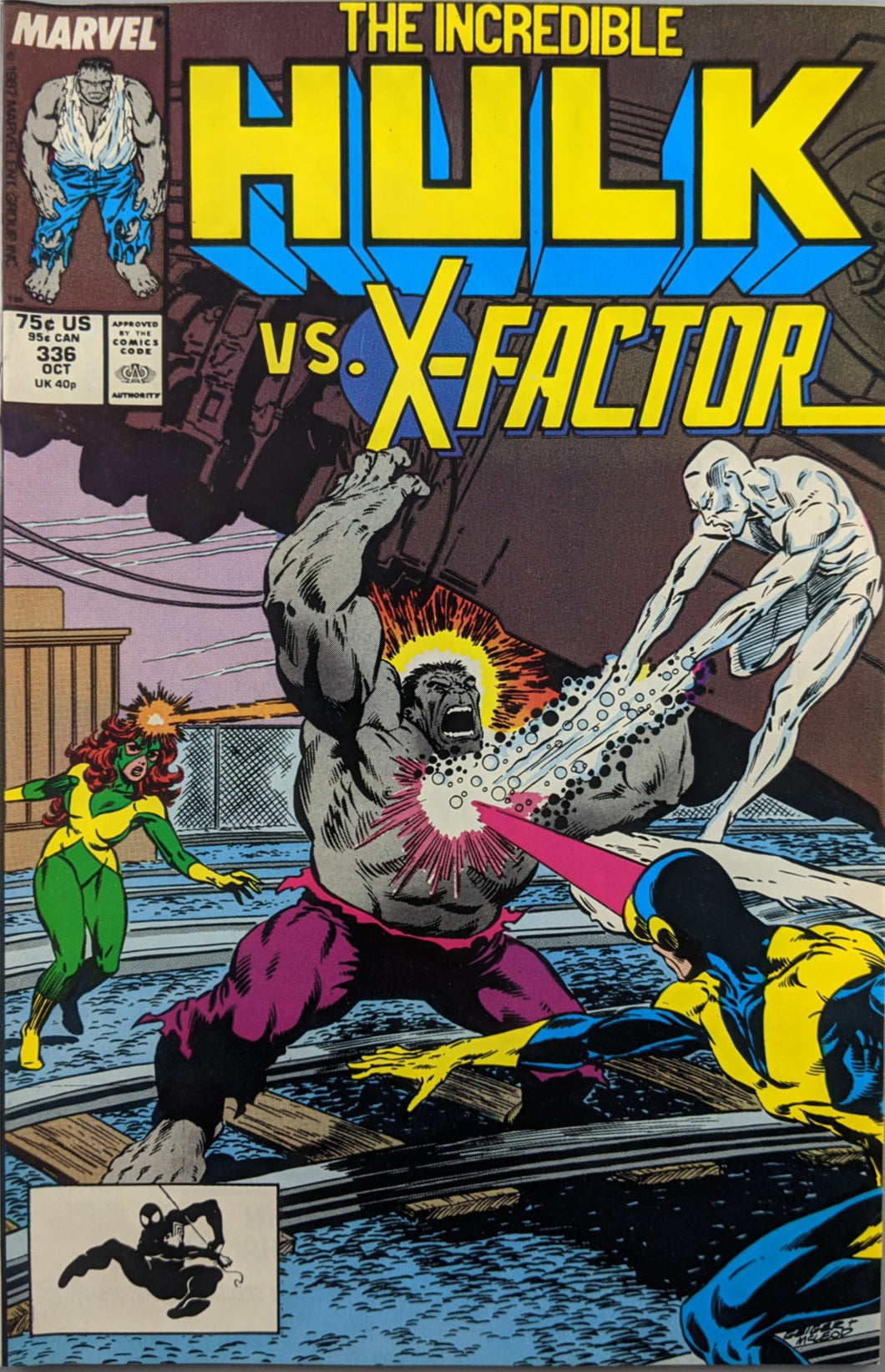 Incredible Hulk #336 Comic Book Cover Art
