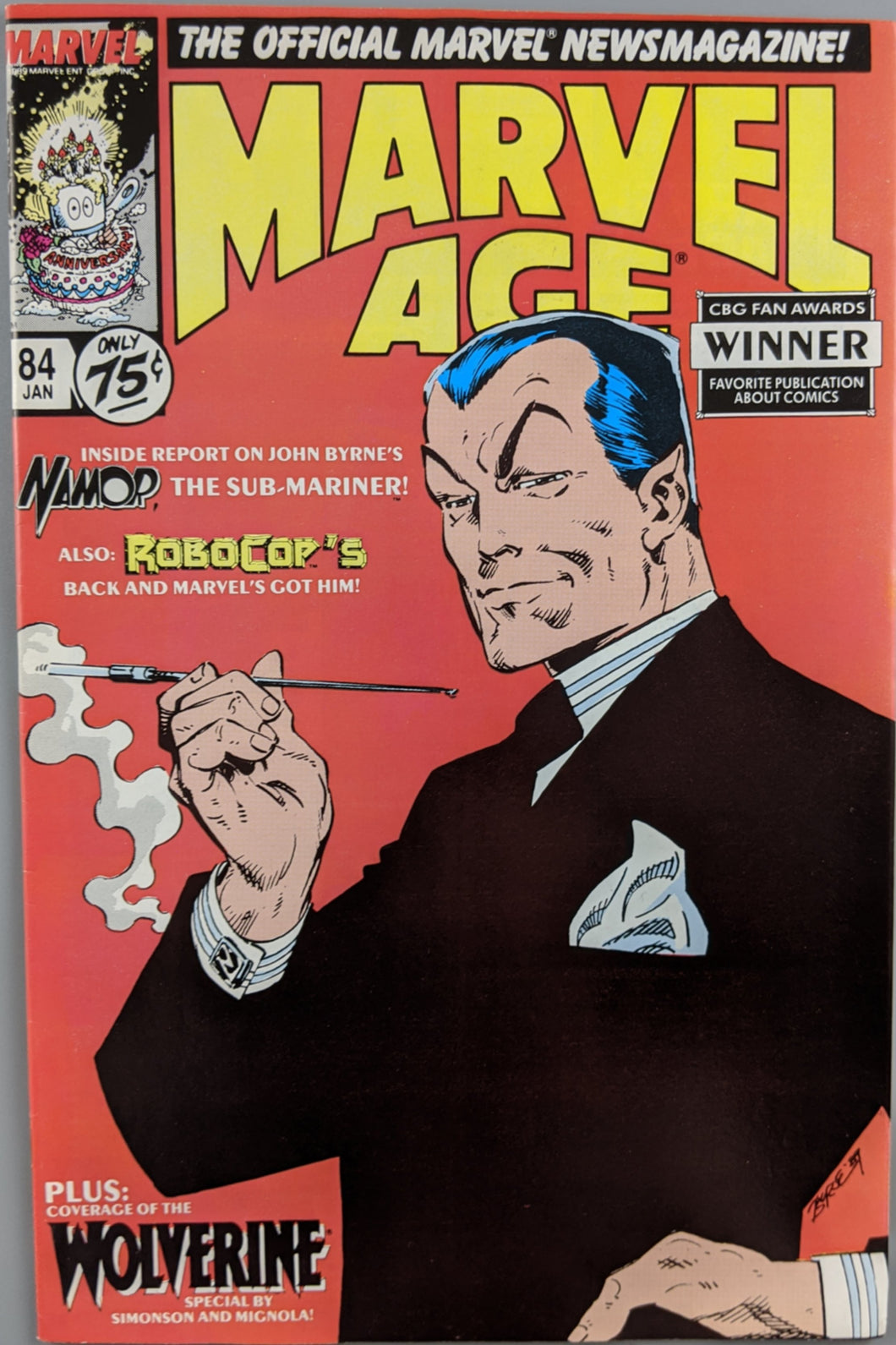 Marvel Age #84 Comic Book Cover Art