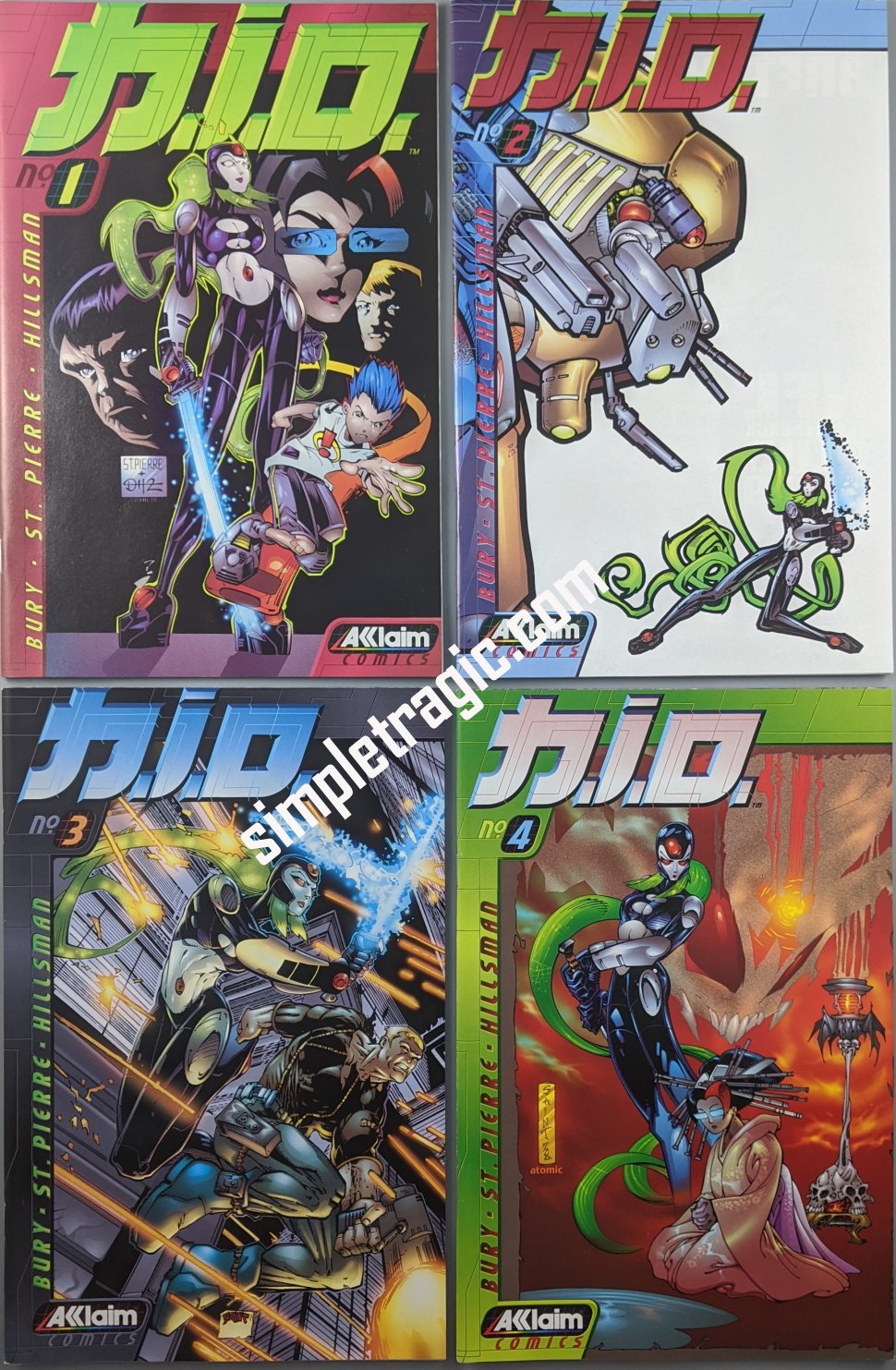 N.I.O. (1998) #1-4 Complete Set