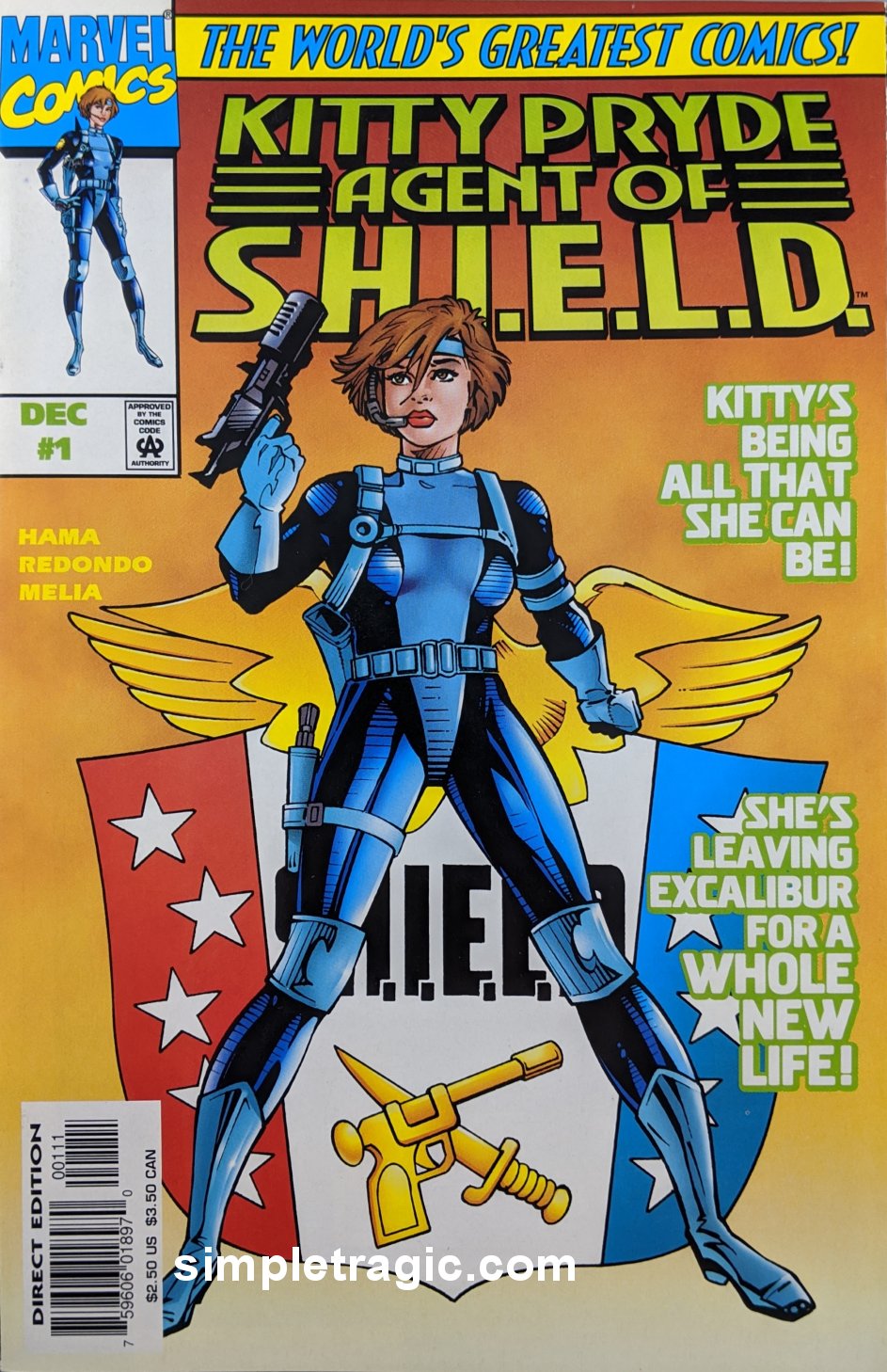 Kitty Pryde Agent of SHIELD #1 Comic Book Cover Art