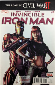 Invincible Iron Man #7 Comic Book Cover Art