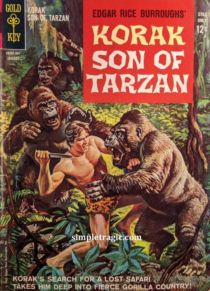 Korak Son Of Tarzan #1 Gold Key Comic Book Cover art