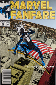 Marvel Fanfare #42 Comic Book Cover Art