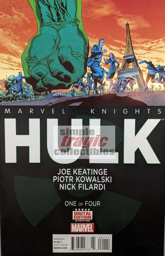 Marvel Knights Hulk #1 Comic Book Cover Art