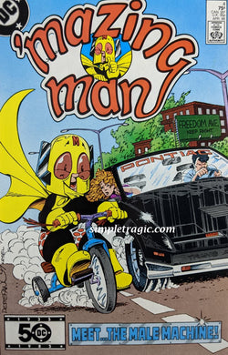 'Mazing Man #4 Comic Book Cover Art