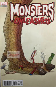 Monsters Unleashed #1 Comic Book Cover Art
