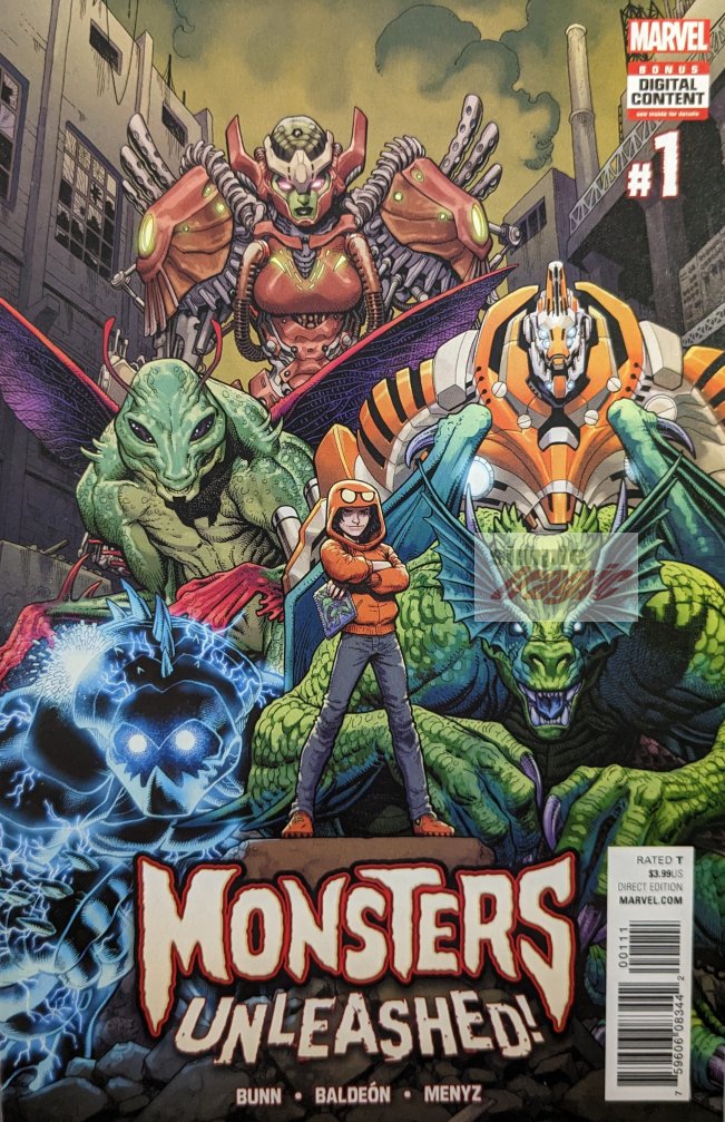 Monsters Unleashed #1 Comic Book Cover Art