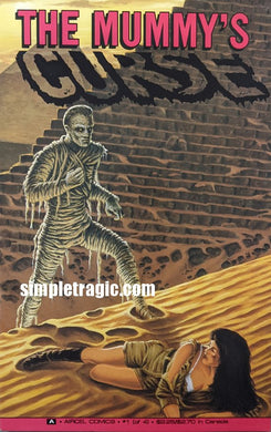 The Mummy's Curse #1 Comic Book Cover Art