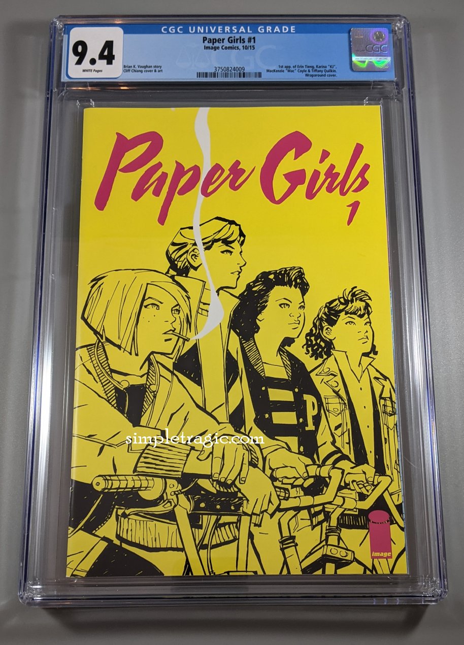 Paper Girls (2015) #1 CGC 9.4 (Shipping Included)