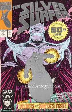 Silver Surfer #50 Comic Book Cover Art by Ron Lim