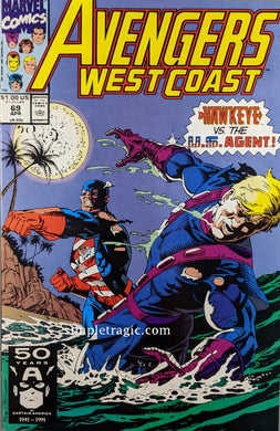 Avengers West Coast #69 Comic Book Cover Art