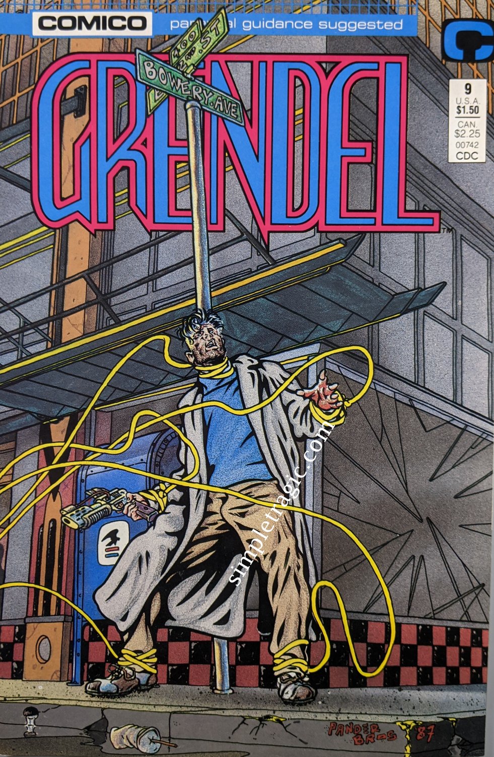 Grendel #9 Comic Book Cover Art by Pander Bros.