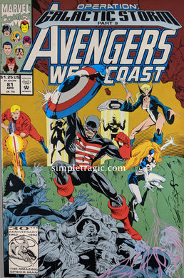Avengers West Coast #81 Comic Book Cover Art