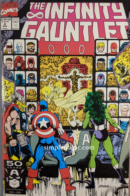 The Infinity Gauntlet #2 Comic Book Cover Art