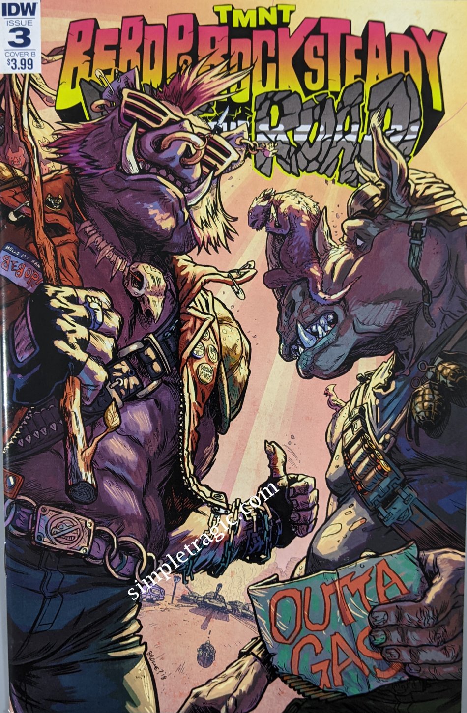 Teenage Mutant Ninja Turtles: Bebop & Rocksteady Hit The Road (2018) #3 (Cover B)