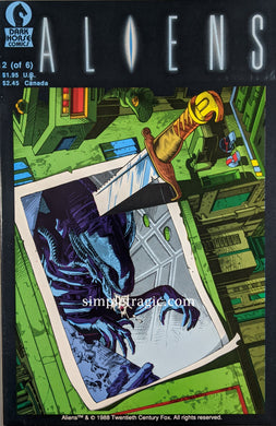 Aliens #2 Comic Book Cover Art