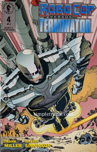 Robocop Vs Terminator #4 Comic Book Cover Art