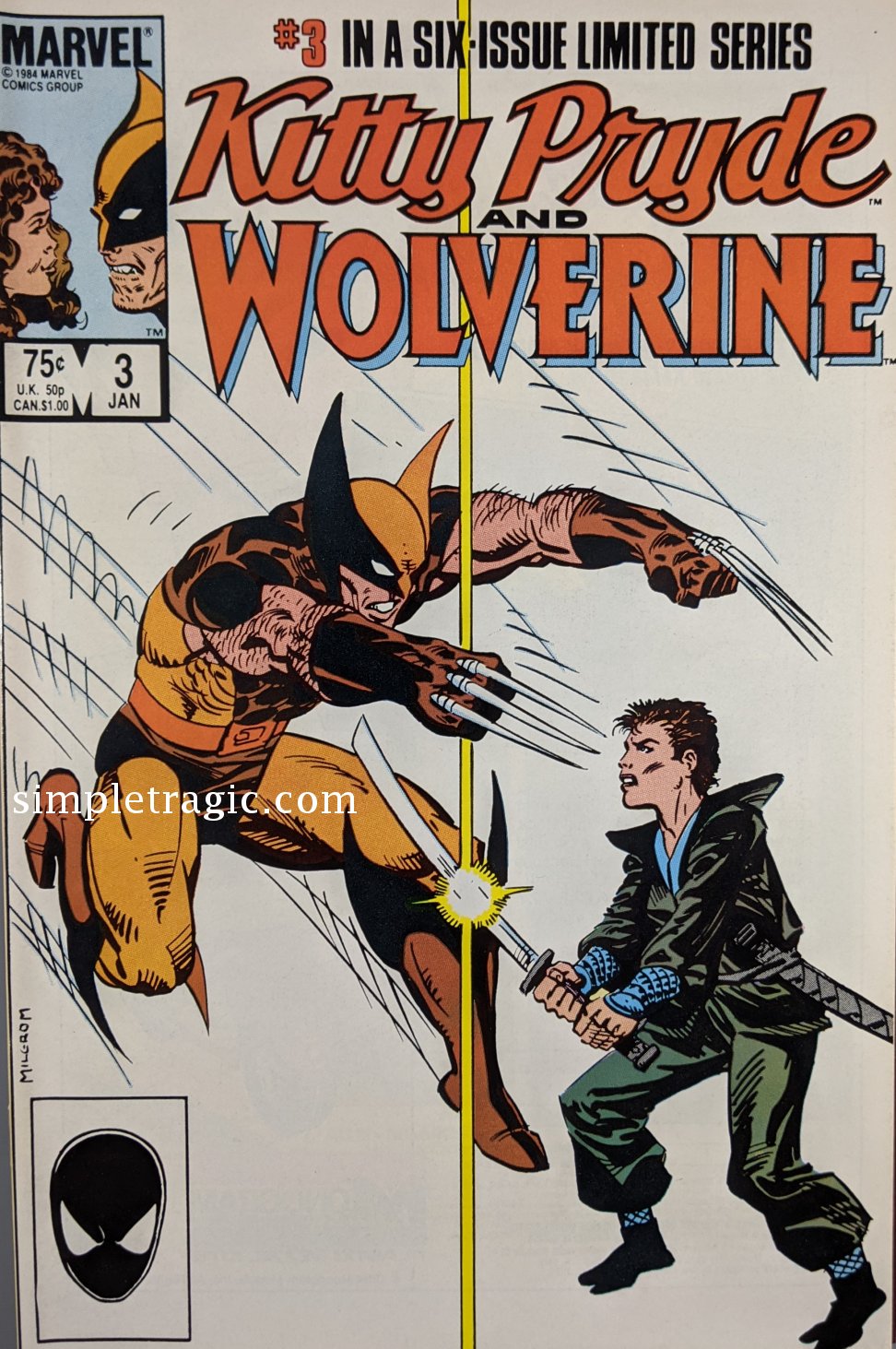 Kitty Pryde & Wolverine #3 Comic Book Cover Art