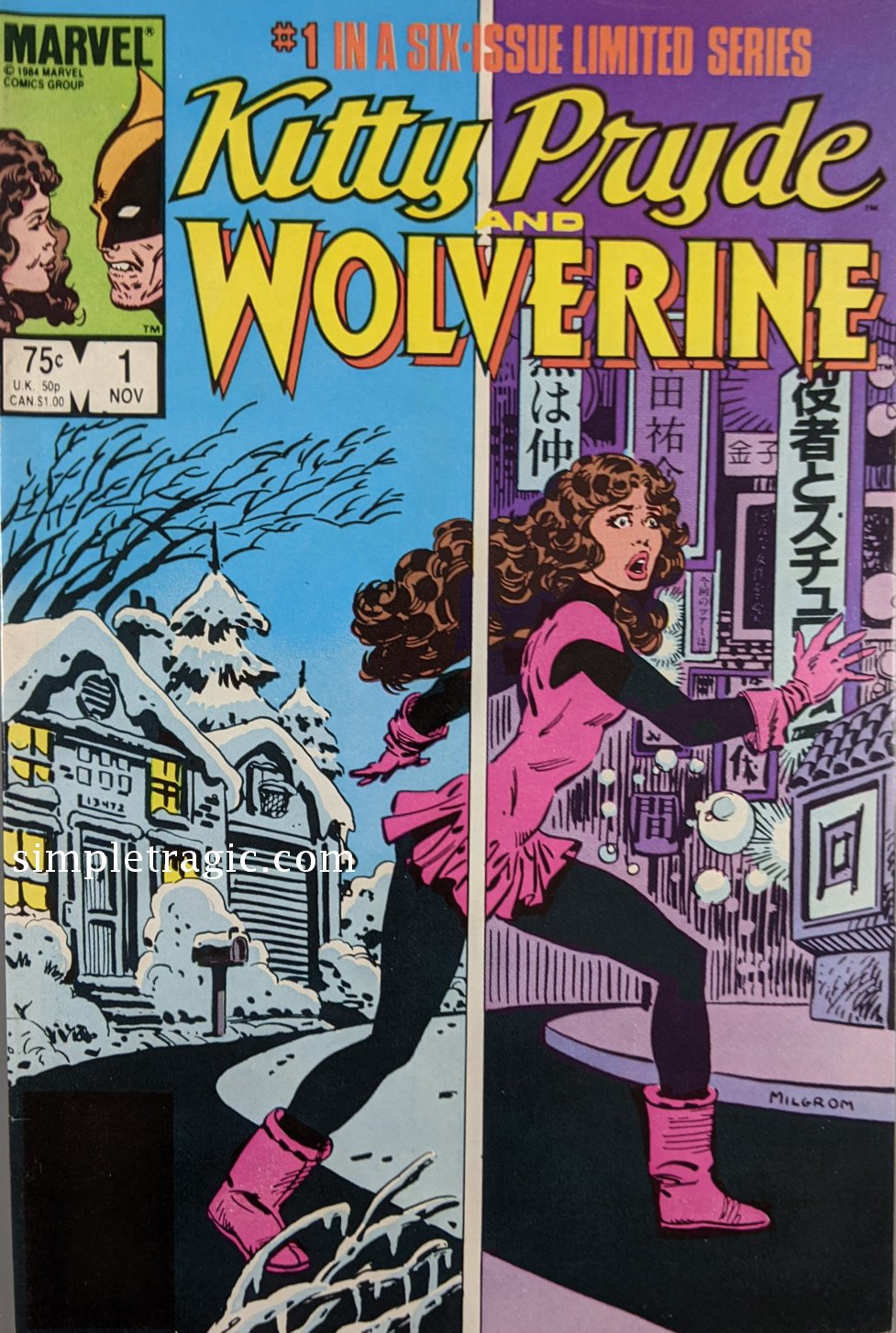 Kitty Pryde & Wolverine #1 Comic Book Cover Art