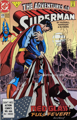Adventures Of Superman #479 Comic Book Cover Art by Andy Kubert