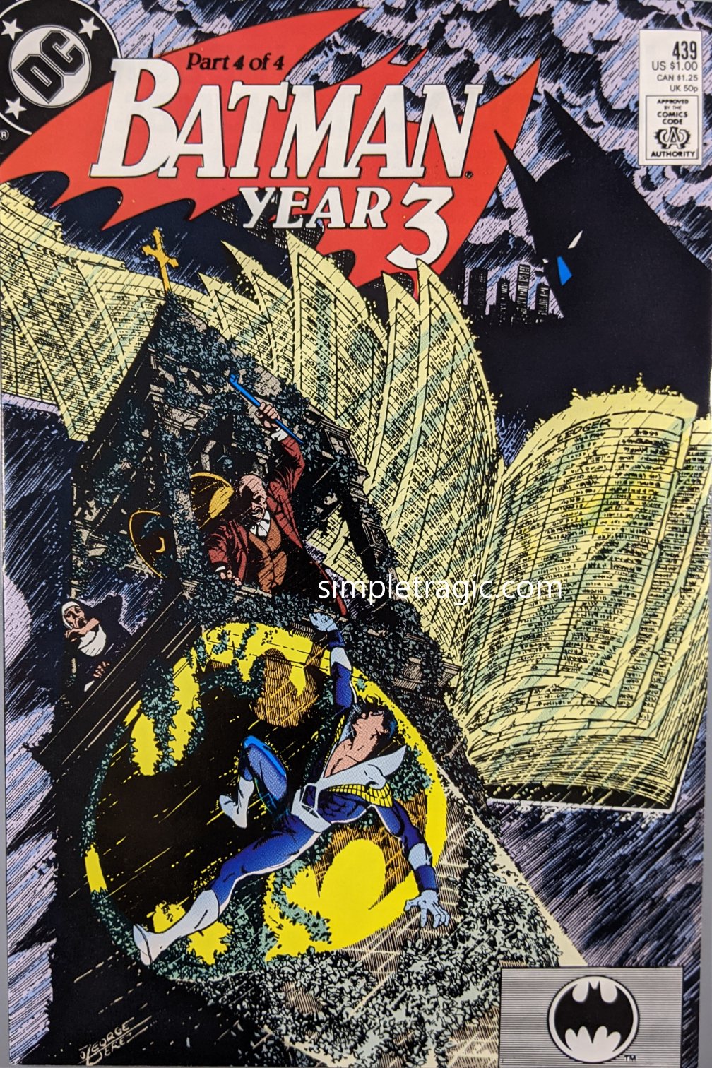 Batman #439 Comic Book Cover Art by George Perez