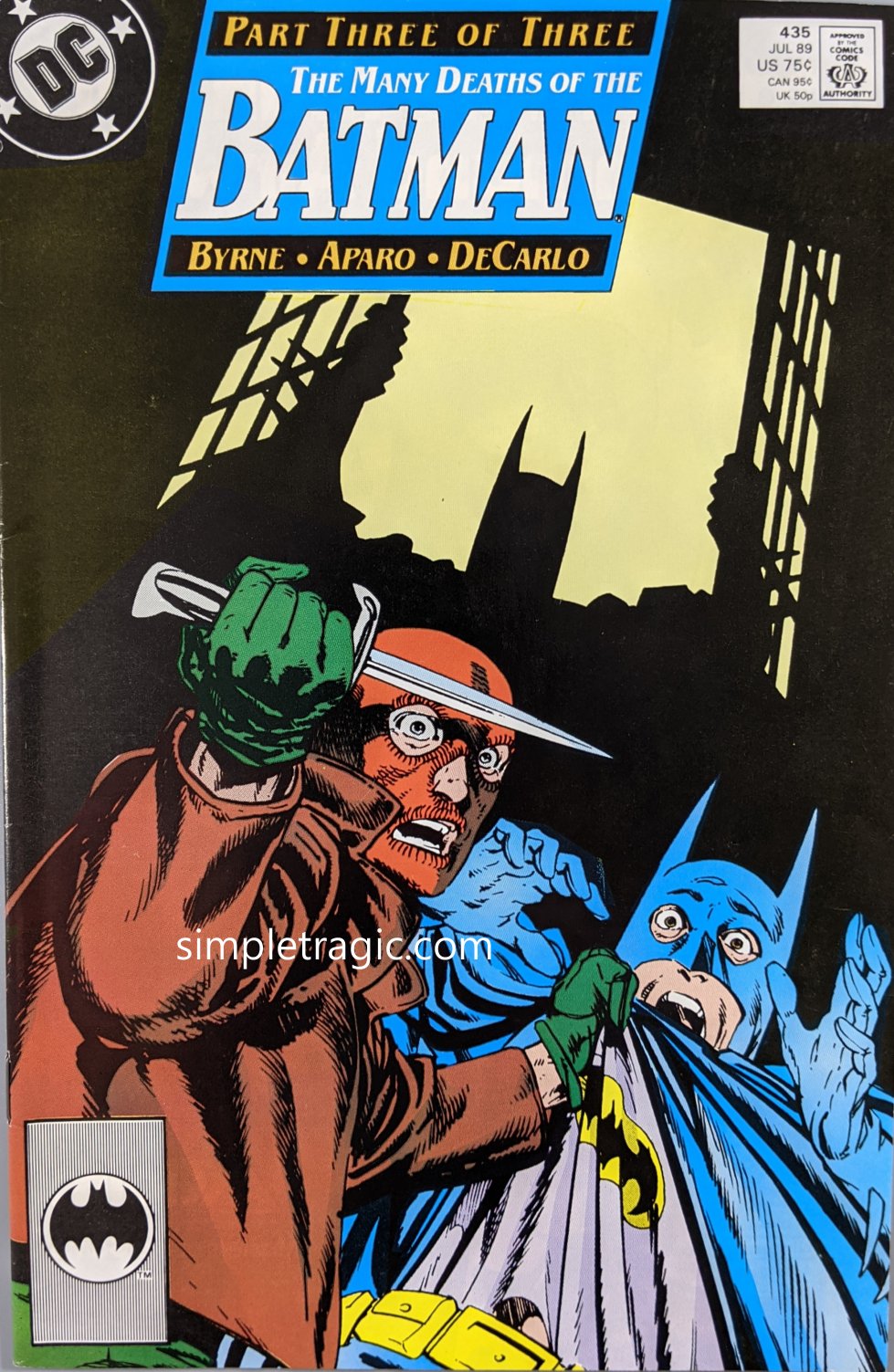 Batman #435 Comic Book Cover Art