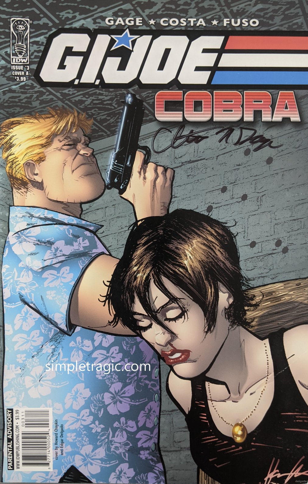 G.I. Joe Cobra (2009) #3 (Cover A) SIGNED