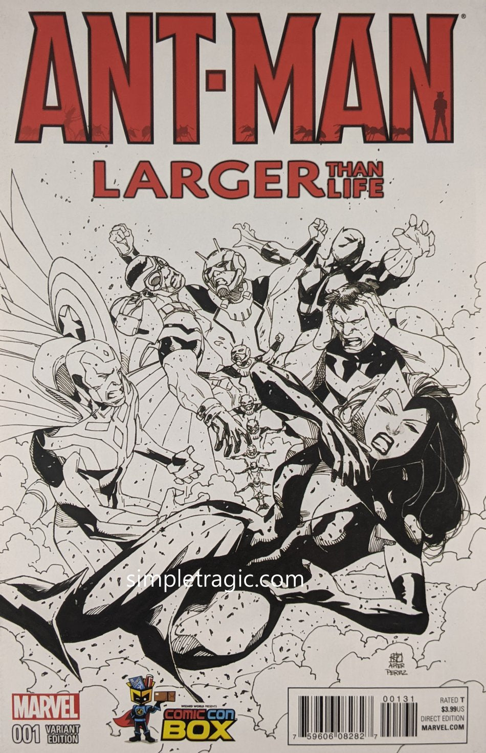Ant-Man: Larger Than Life (2015) #1 (Comic Con Box Sketch Variant)