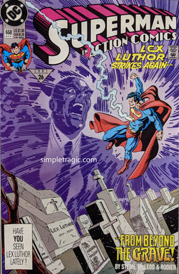 Action Comics #668 Comic Book Cover Art