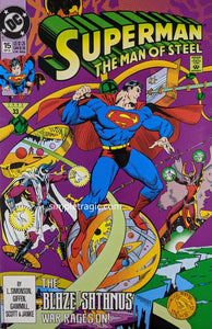 Superman: The Man Of Steel #15 Comic Book Cover Art