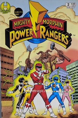 Mighty Morphin Power Rangers #2 Comic Book Cover Art