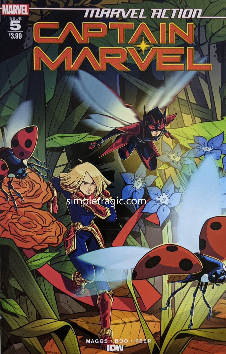 Marvel Action: Captain Marvel #5 Comic Book Cover Art