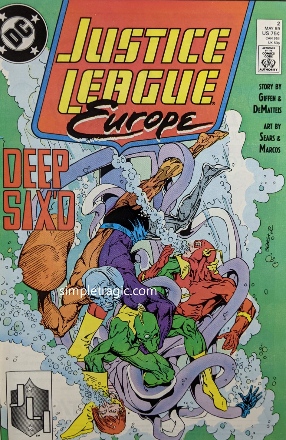 Justice League Europe #2 Comic Book Cover Art