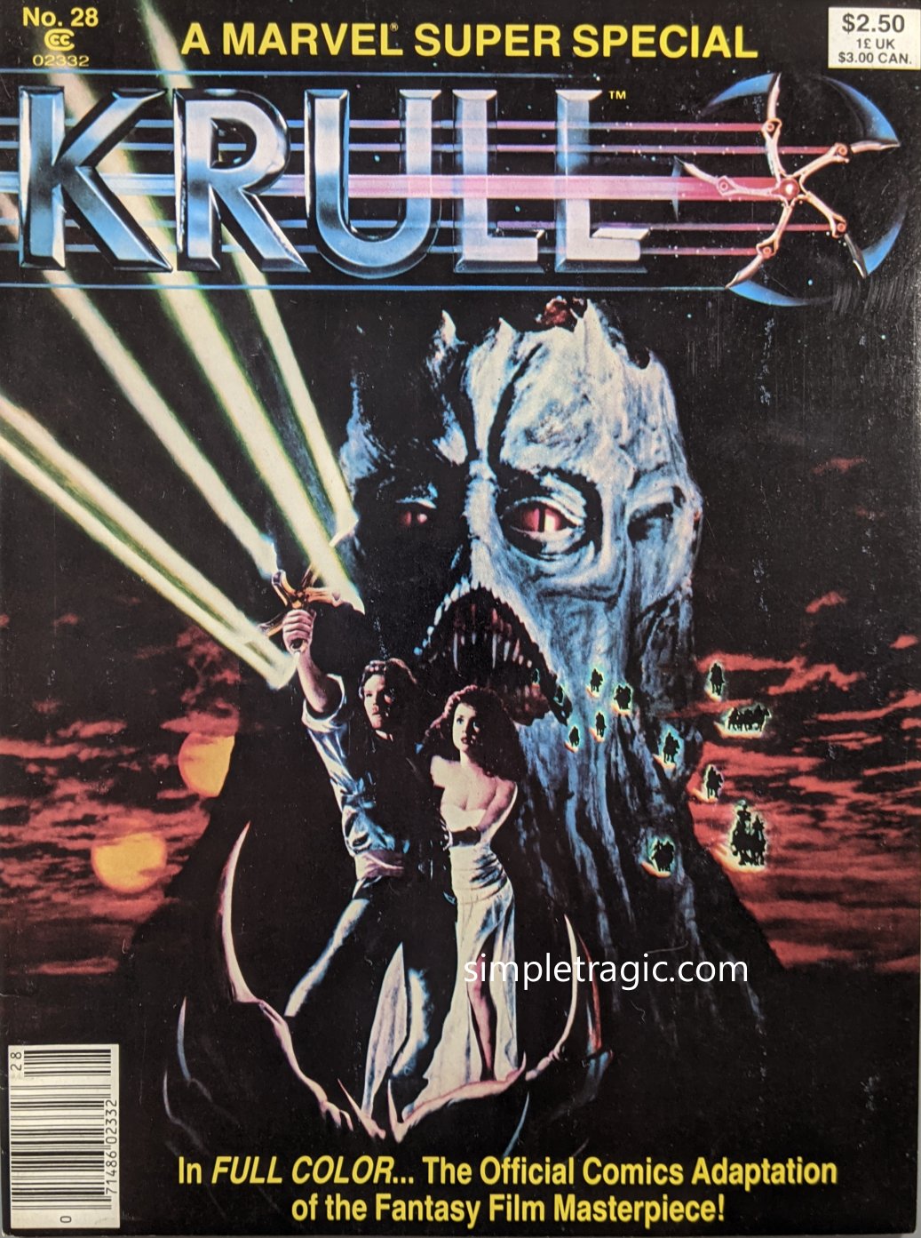 Marvel Super Special #28 - Krull Cover Art