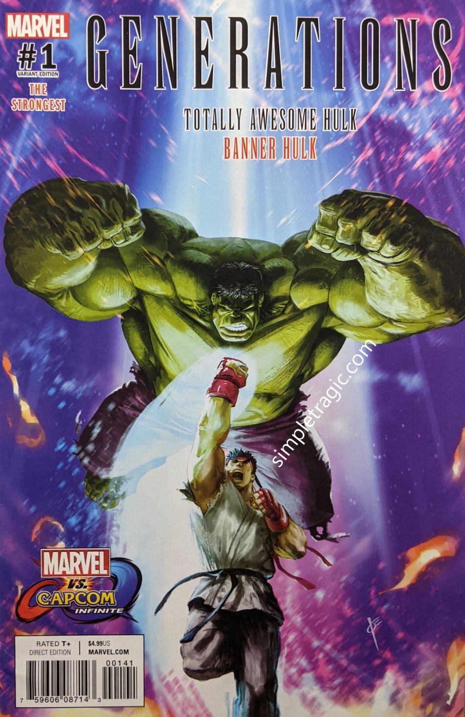 Generations: Banner Hulk & The Totally Awesome Hulk (2017) #1 (Capcom Variant)