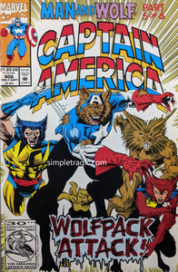 Captain America #406 Comic Book Cover Art