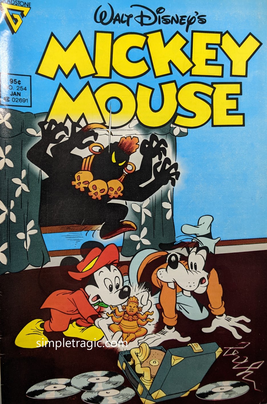 Walt Disney's Mickey Mouse #254 Comic Book Cover Art