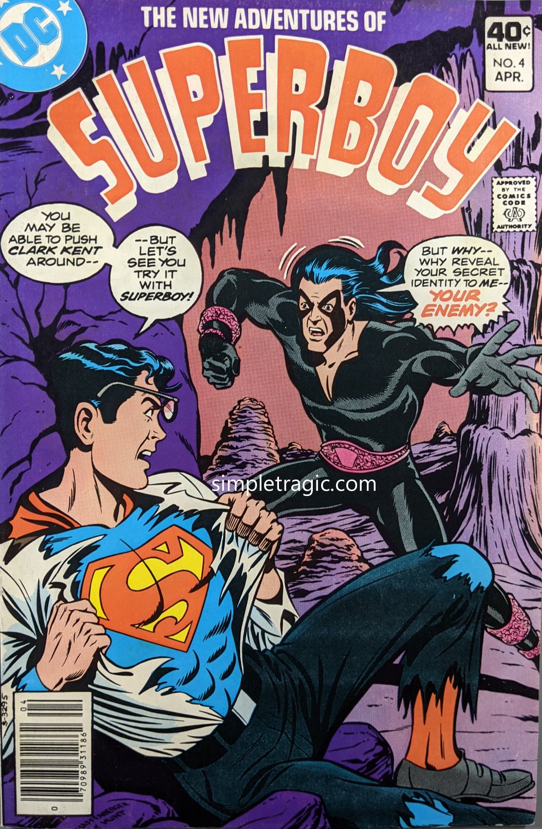 New Adventures Of Superboy #4 Comic Book Cover Art