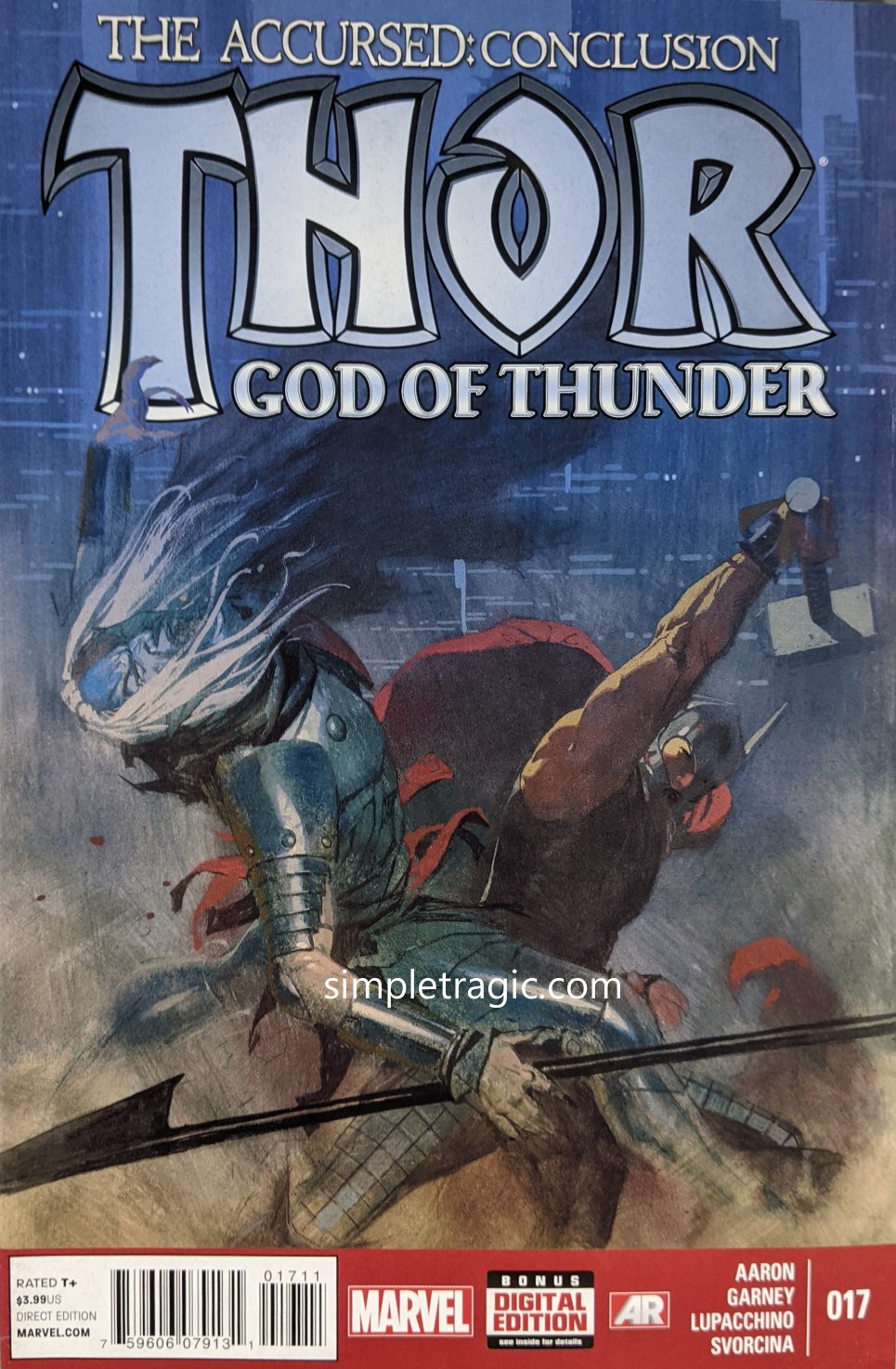 Thor: God Of Thunder #17 Comic Book Cover Art