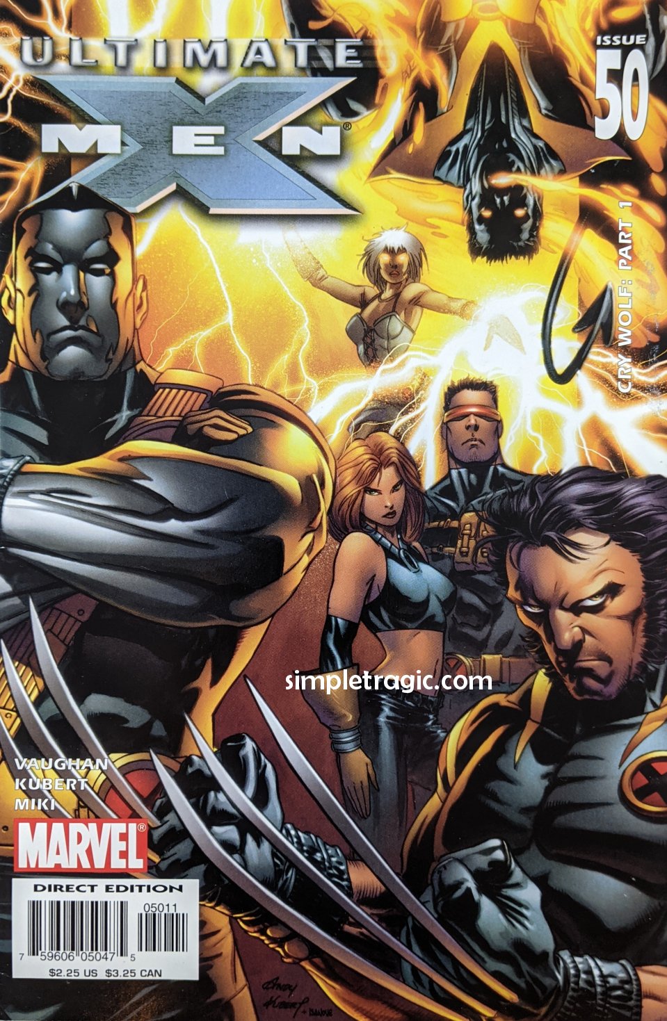 Ultimate X-Men #50 Comic Book Cover Art