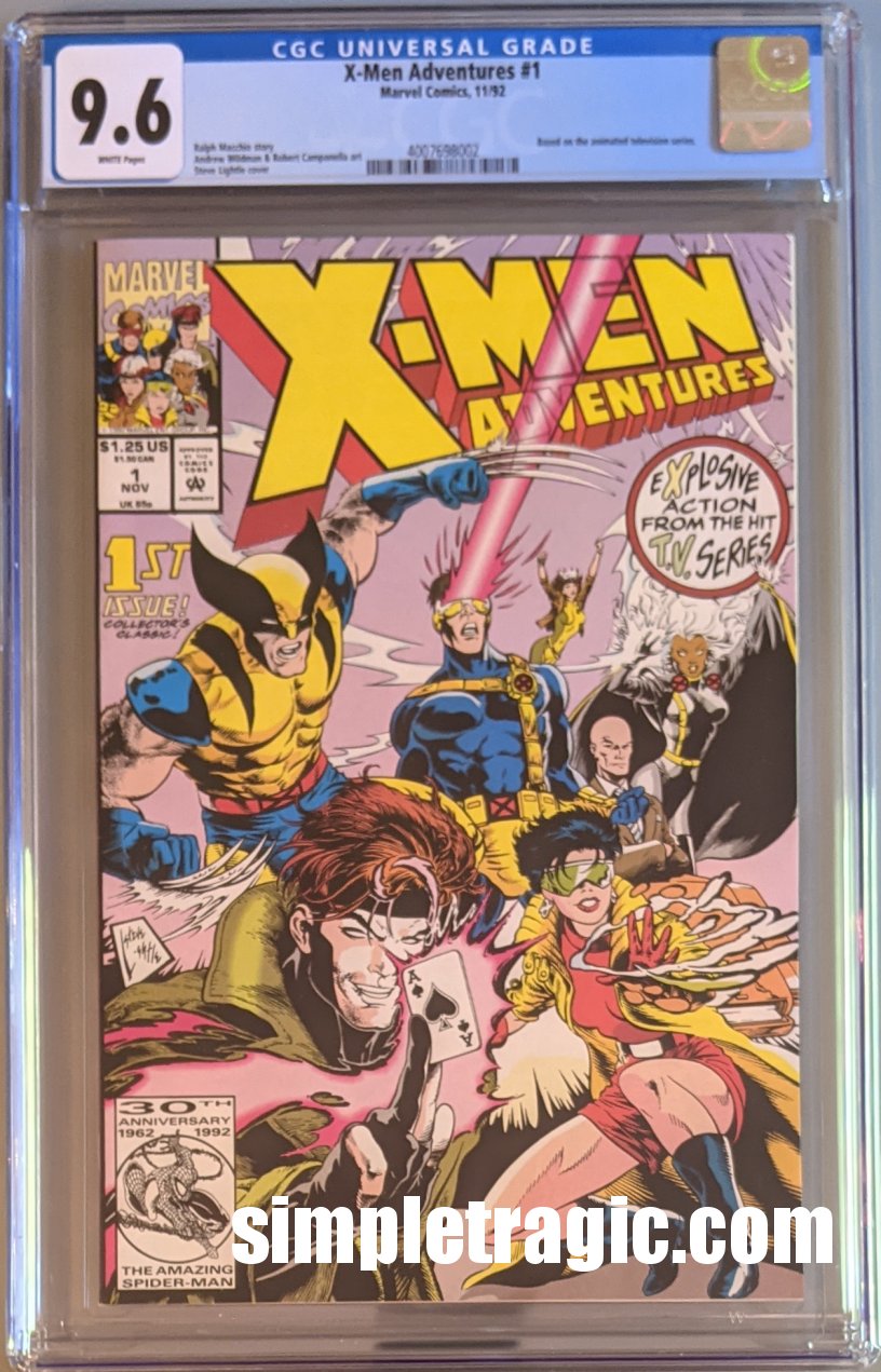 X-Men Adventures (1992) #1 CGC 9.6 (Shipping Included)