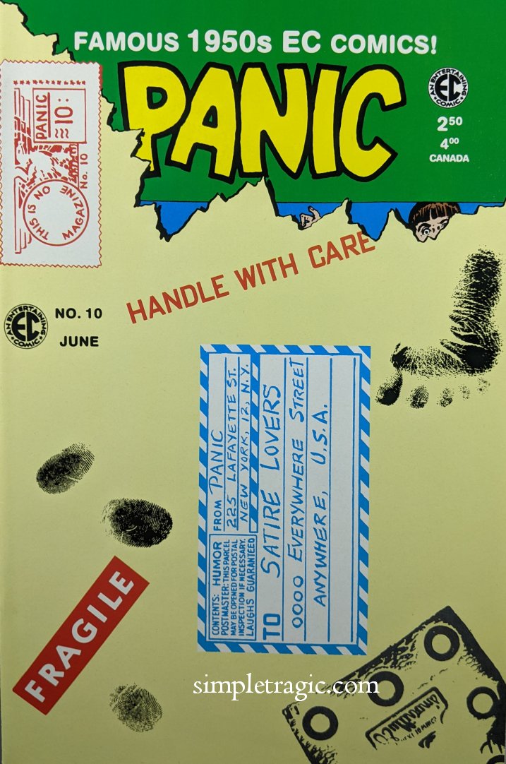 Panic #10 Comic Book Cover Art
