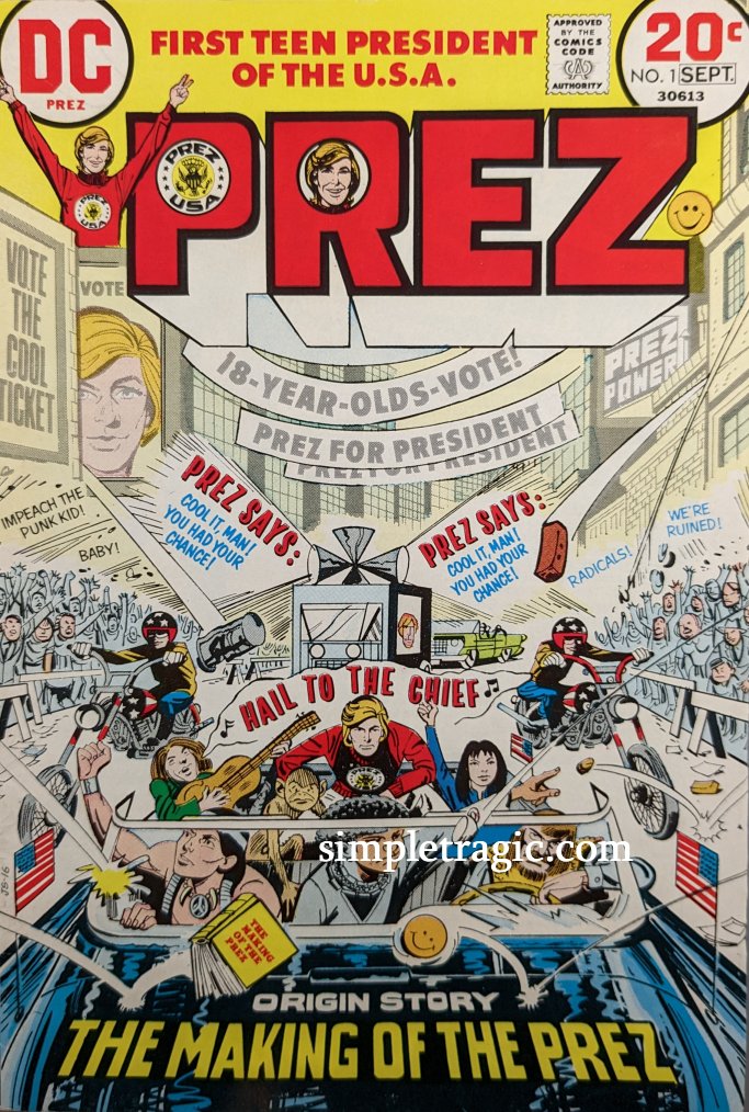 Prez #1 Comic Book Cover Art