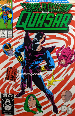 Quasar #24 Comic Book Cover Art by Greg Capullo