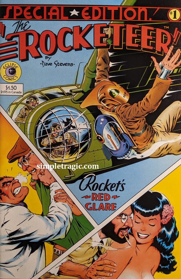 Rocketeer Special Edition #1 Comic Book Cover Art Dave Stevens